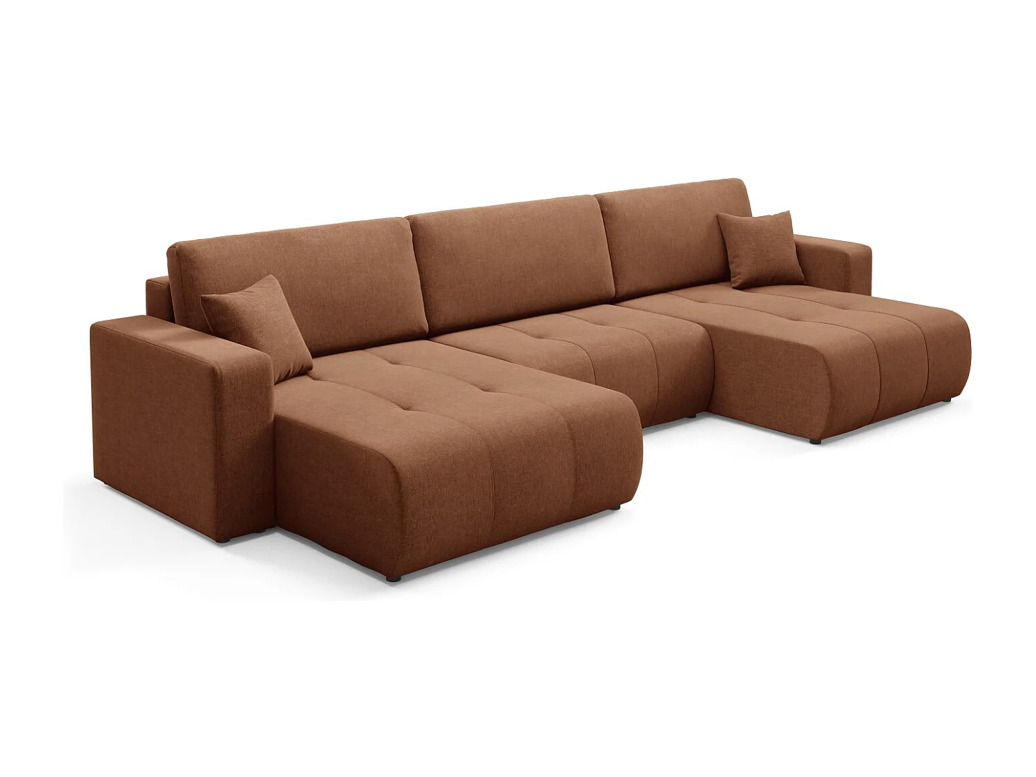 Canapé d'angle convertible MOLINIO U Orange