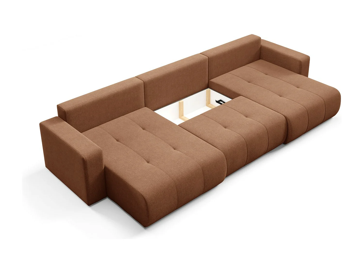 Canapé d'angle convertible MOLINIO U Orange