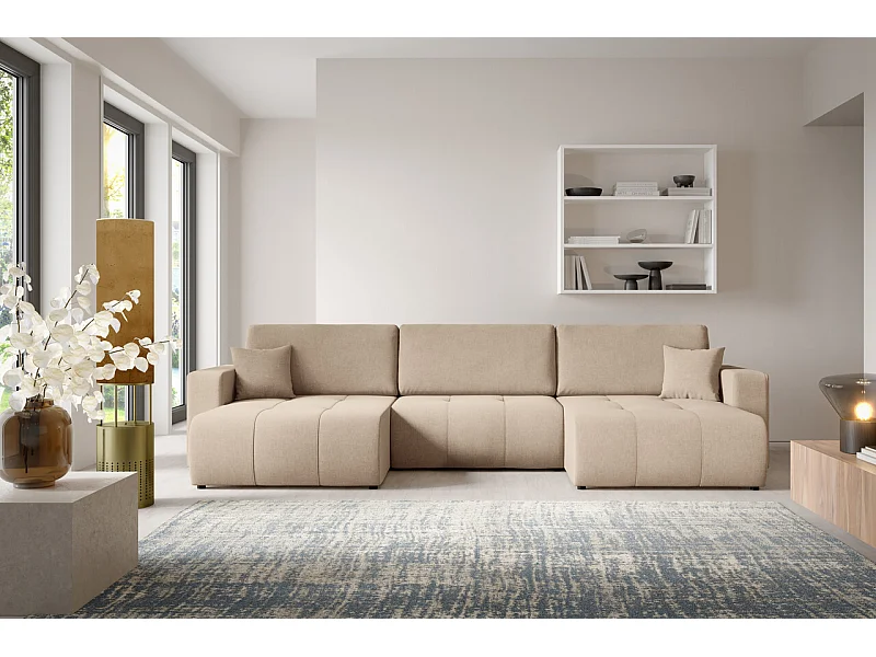 Ecksofa mit Schlaffunktion MOLINIO U Braun