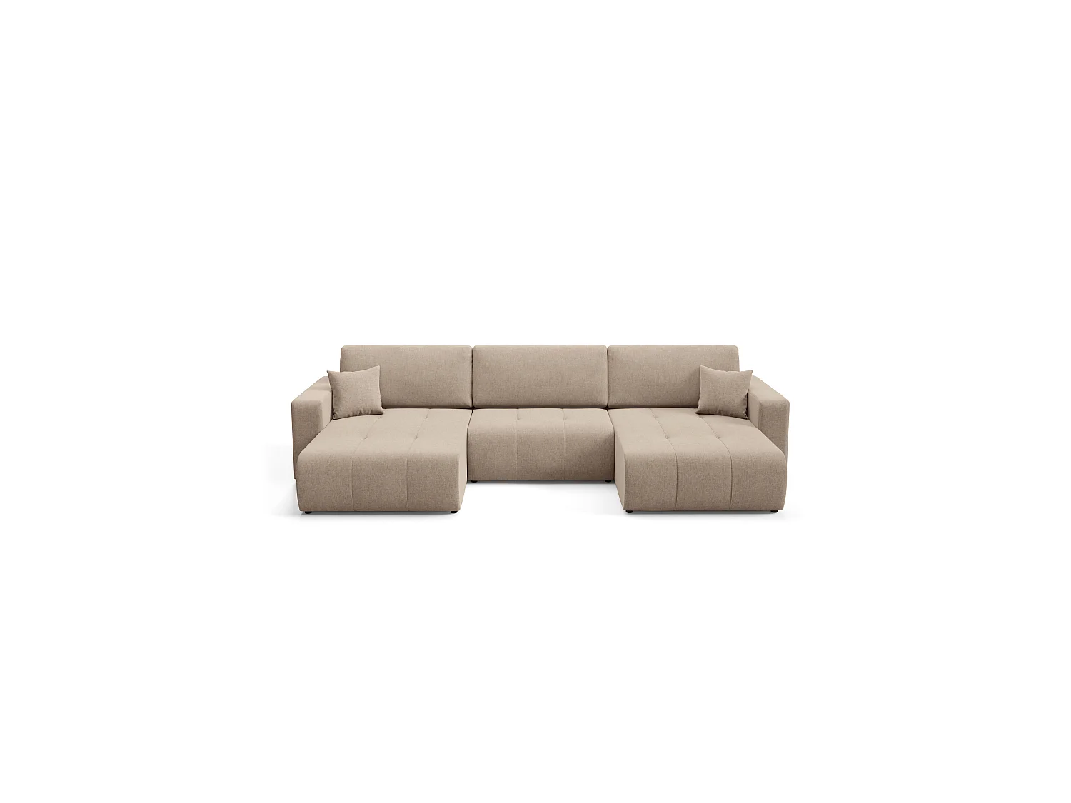 Canapé d'angle convertible MOLINIO U Marron