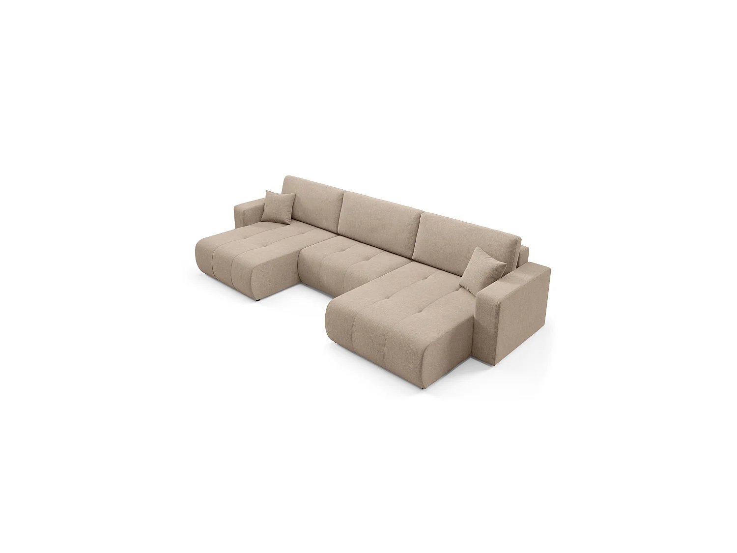 Canapé d'angle convertible MOLINIO U Marron