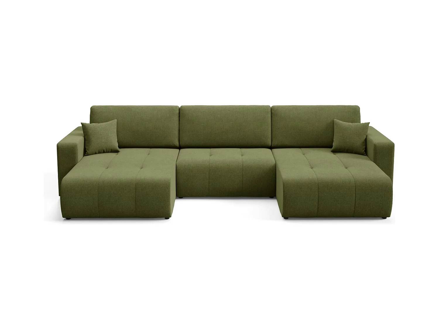 Ecksofa mit Schlaffunktion MOLINIO U Grün