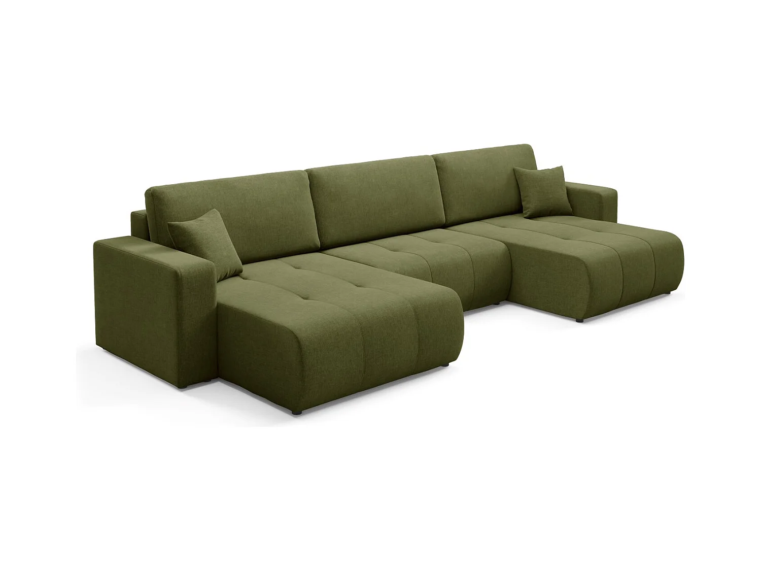 Ecksofa mit Schlaffunktion MOLINIO U Grün