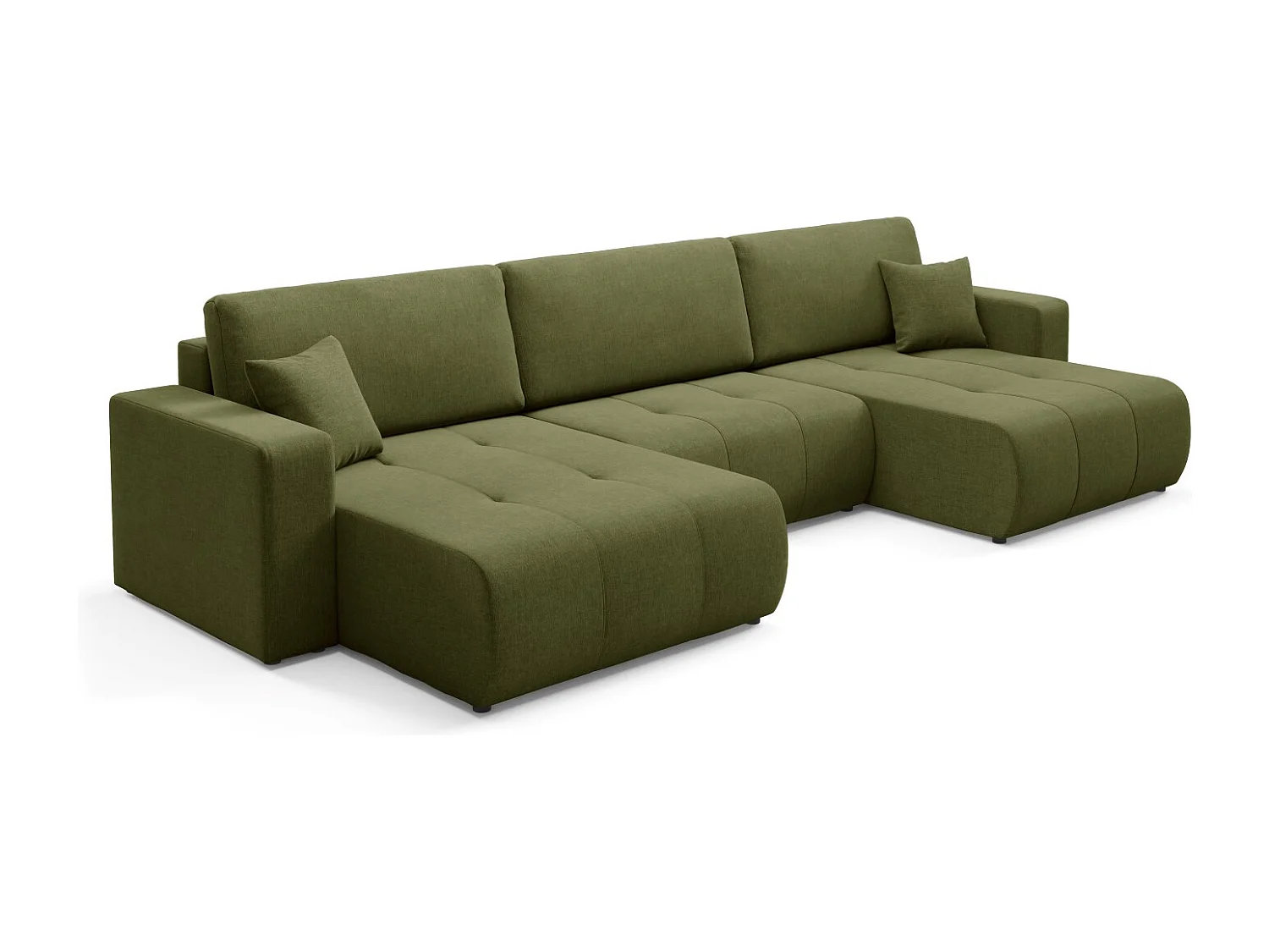 Canapé d'angle convertible MOLINIO U Vert