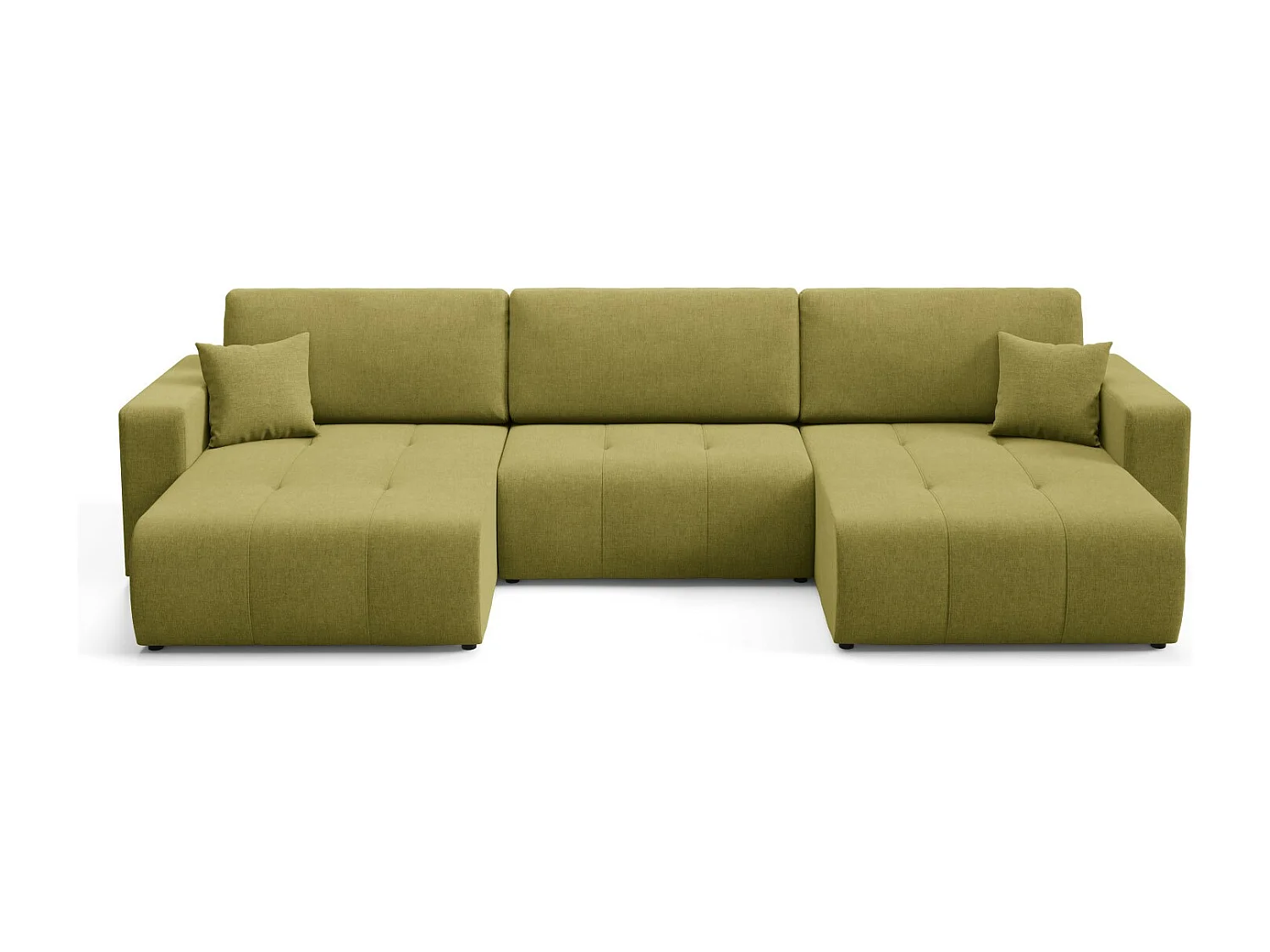 Canapé d'angle convertible MOLINIO U Vert olive