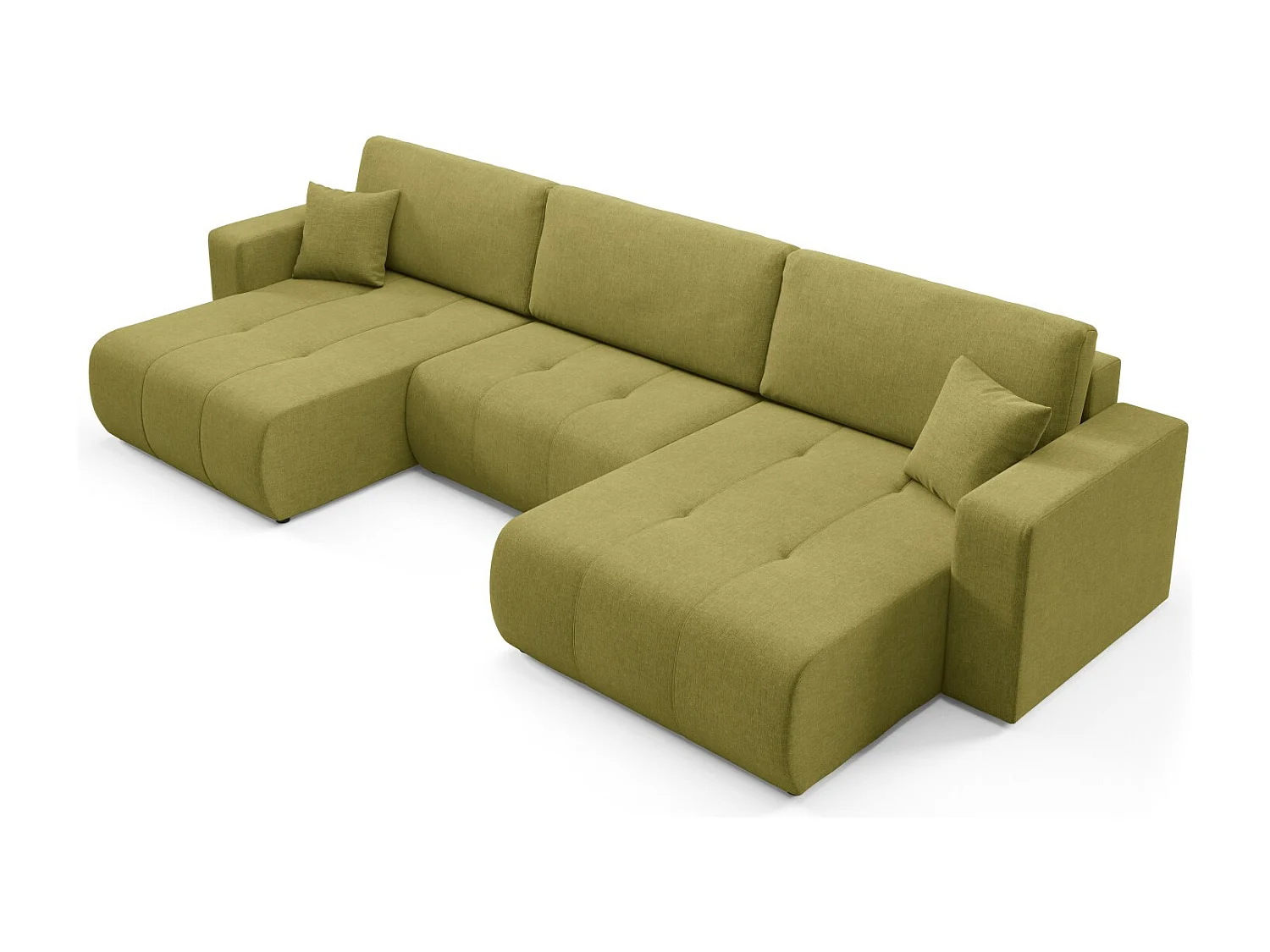 Canapé d'angle convertible MOLINIO U Vert olive