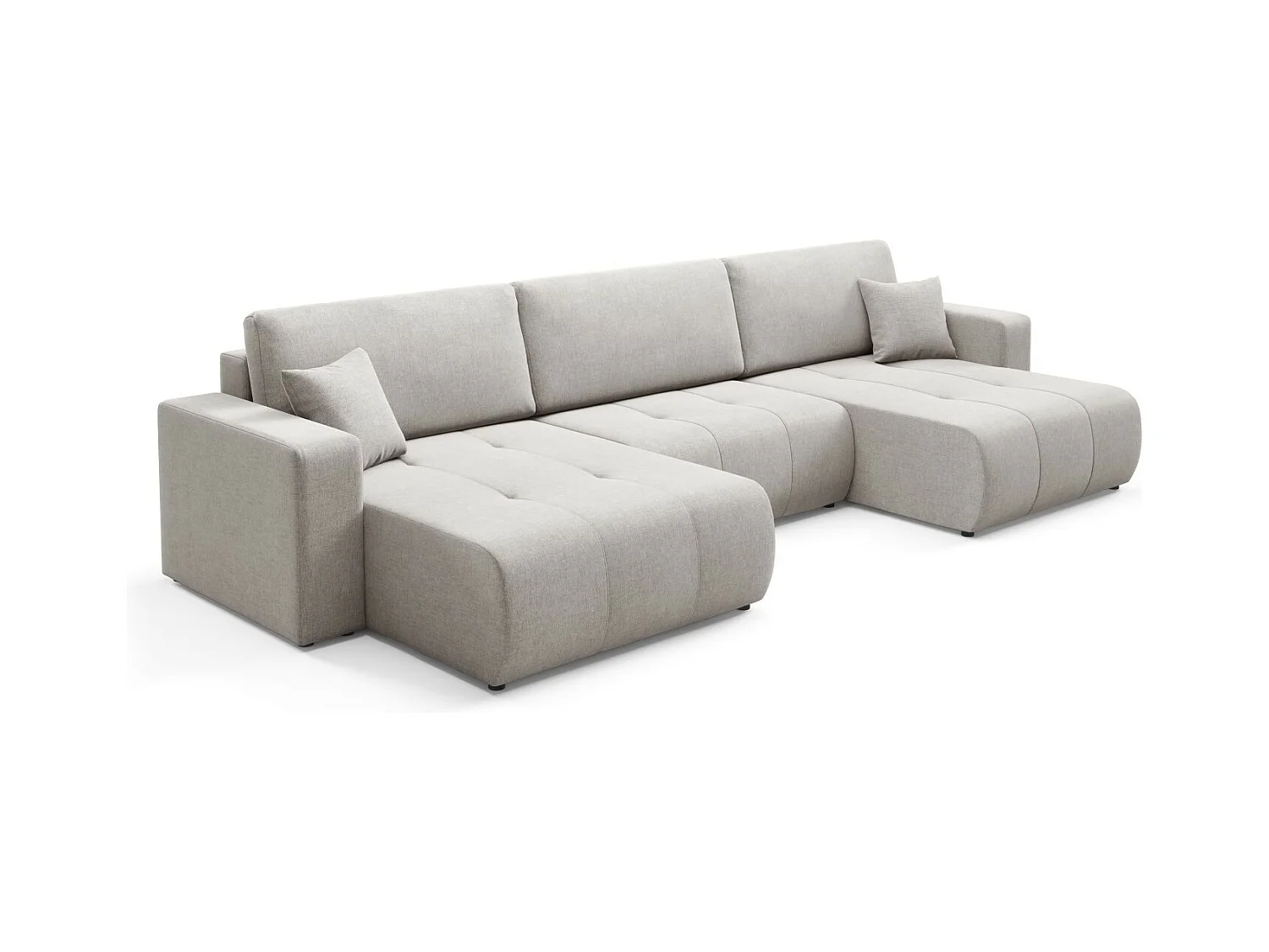 Ecksofa mit Schlaffunktion MOLINIO U Grau