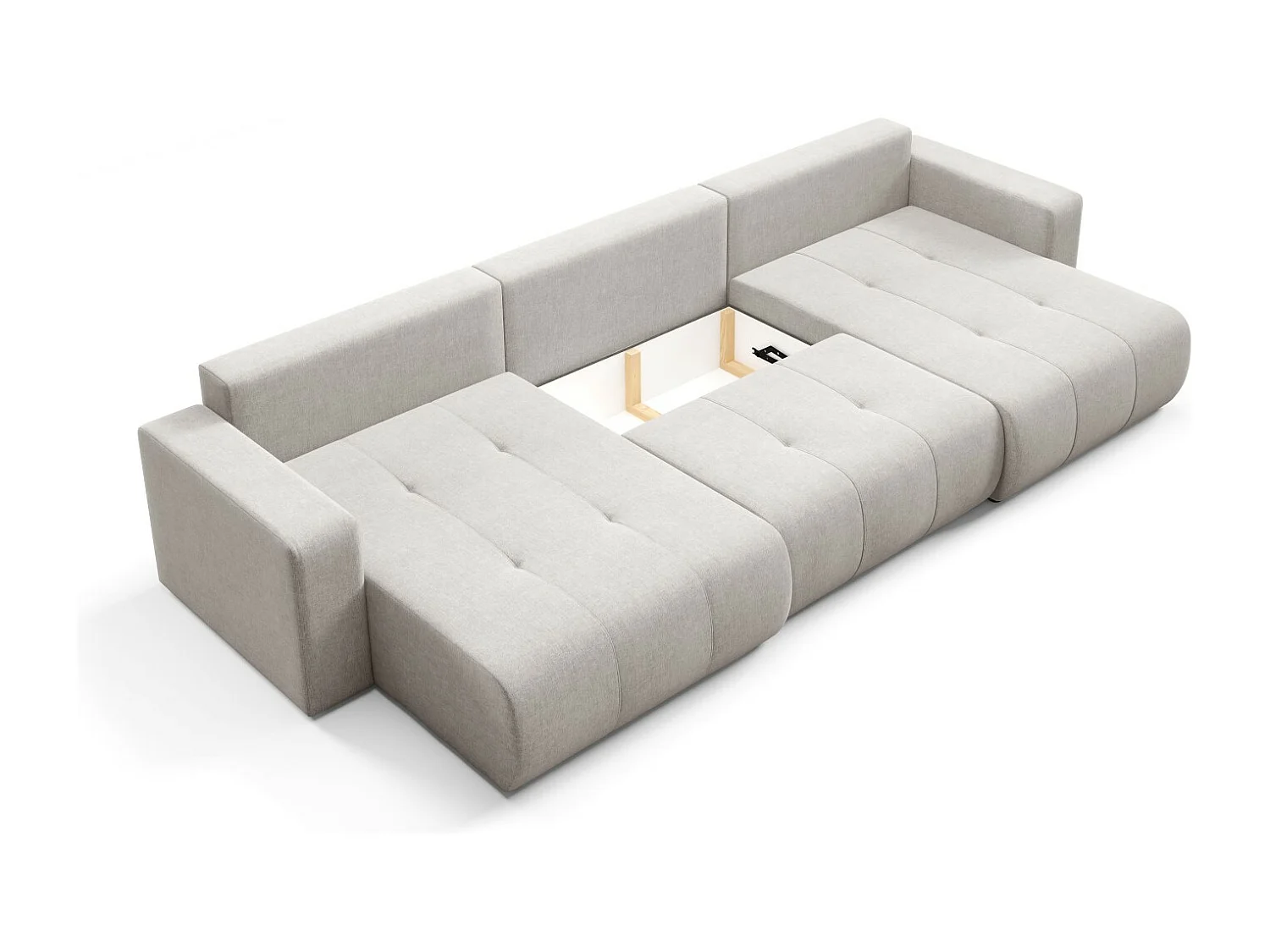 Ecksofa mit Schlaffunktion MOLINIO U Grau