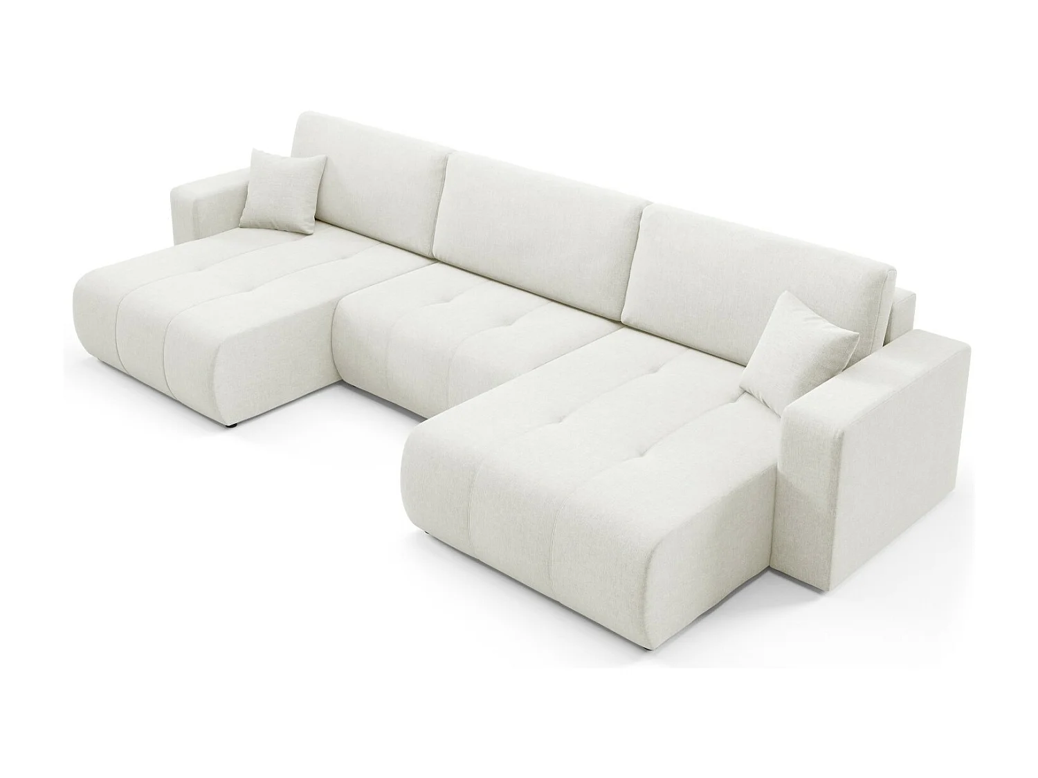 Canapé d'angle convertible MOLINIO U Creme