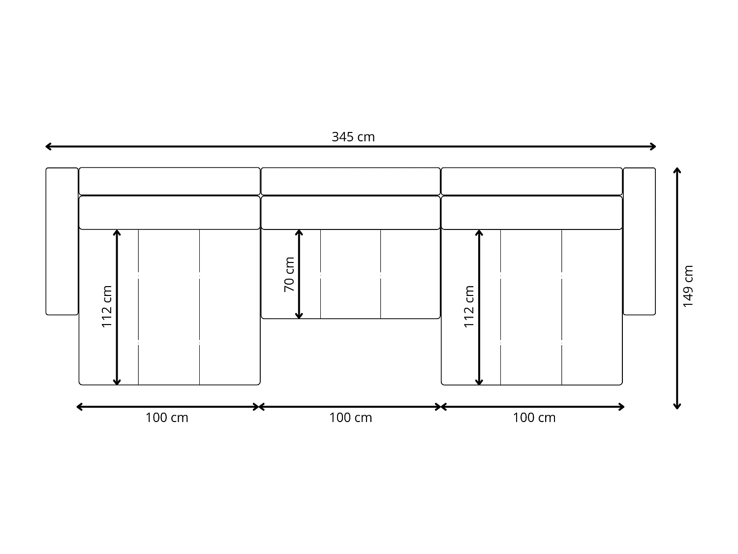 Canapé d'angle convertible MOLINIO U Creme