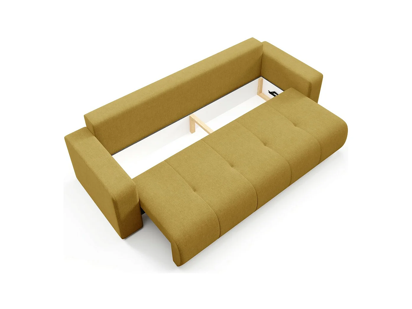 Schlafsofa mit Bettkasten MOLINIO Gelb