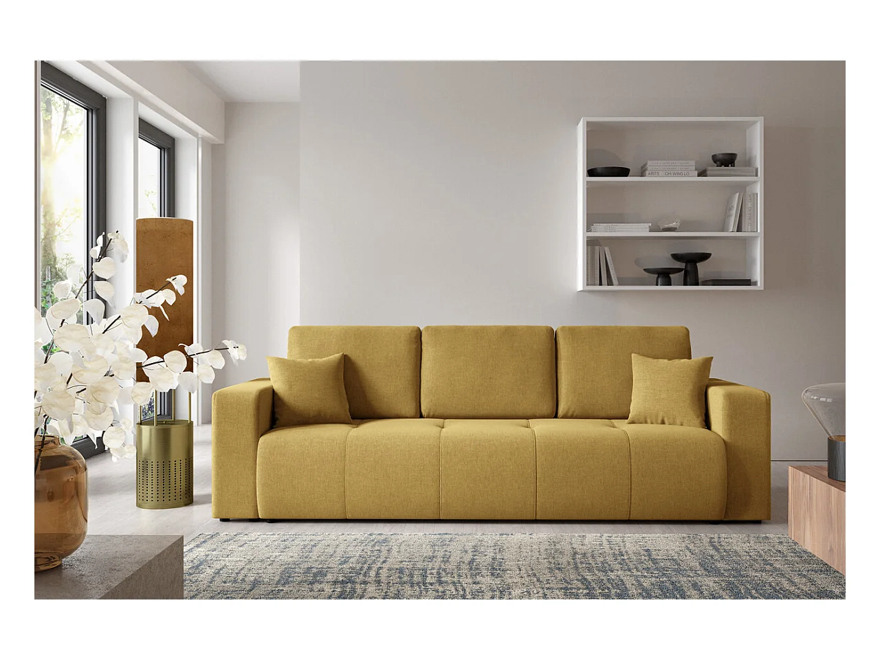 Canapé convertible MOLINIO Jaune