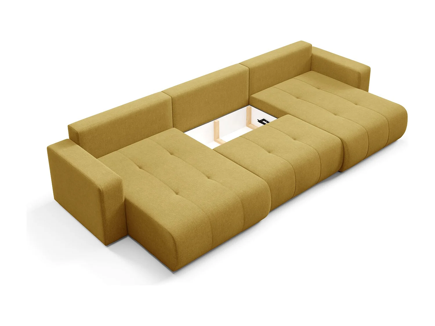 Ecksofa mit Schlaffunktion MOLINIO U Gelb