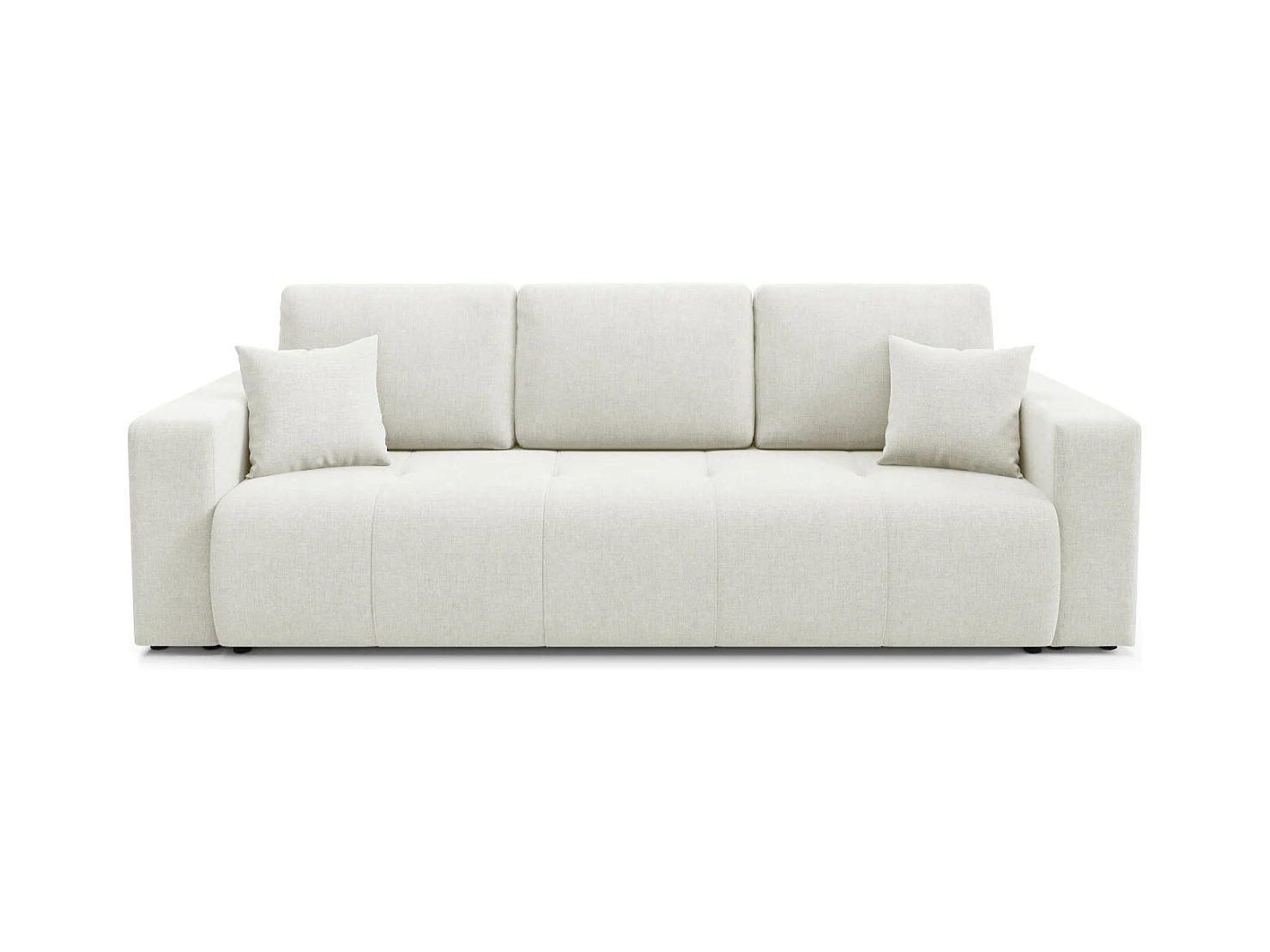Schlafsofa mit Bettkasten MOLINIO Creme