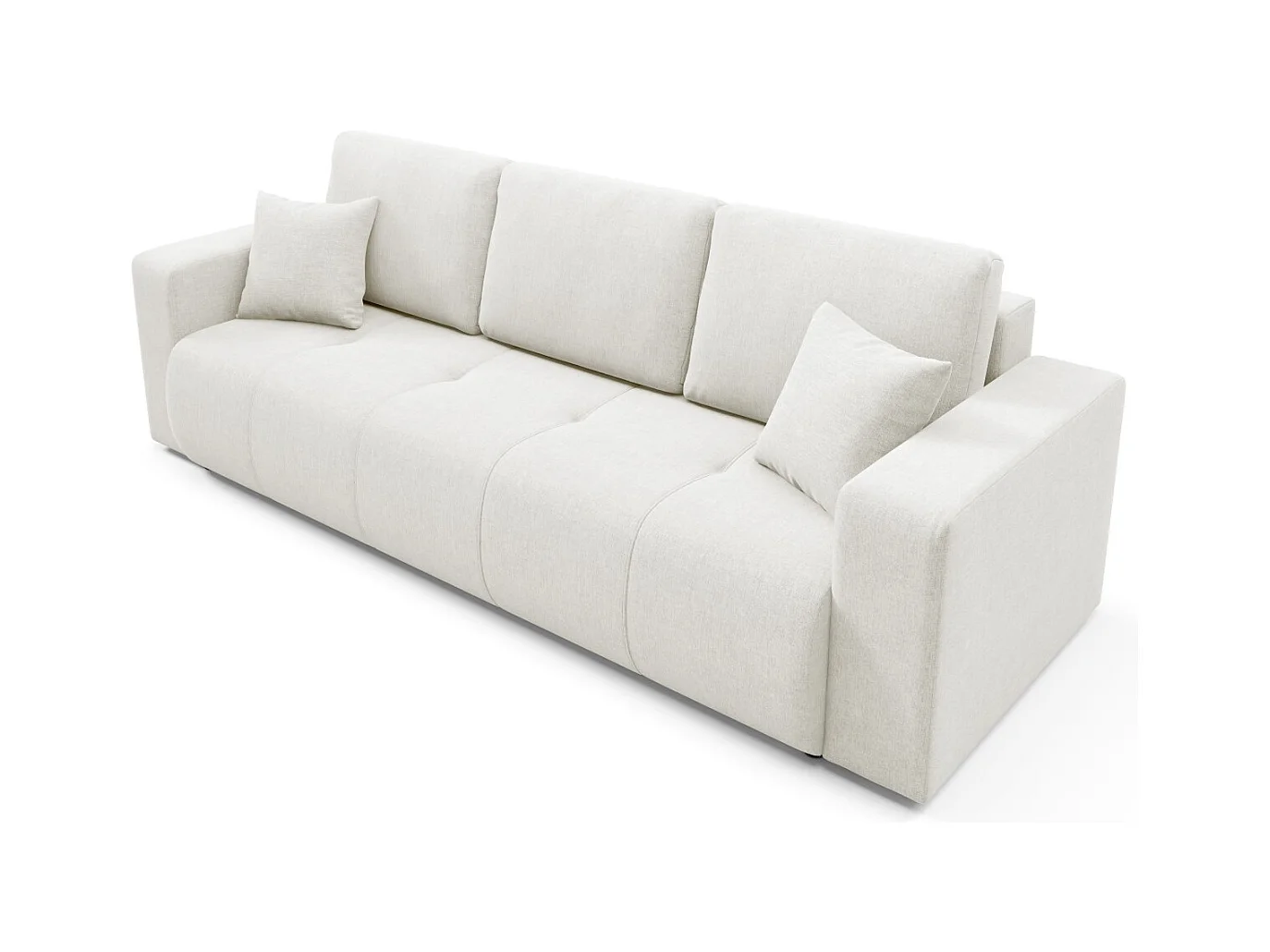 Schlafsofa mit Bettkasten MOLINIO Creme