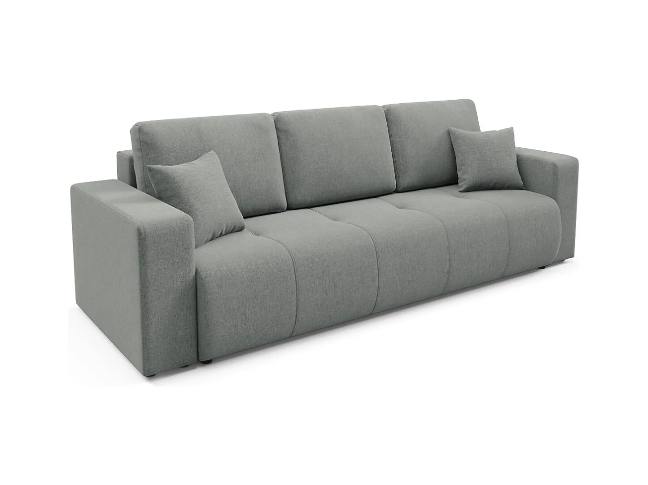 Schlafsofa mit Bettkasten MOLINIO Hellgrau