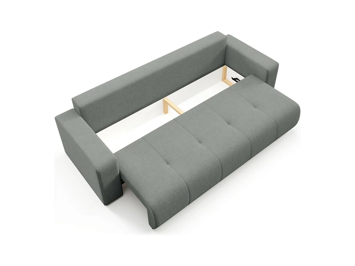 Schlafsofa mit Bettkasten MOLINIO Hellgrau