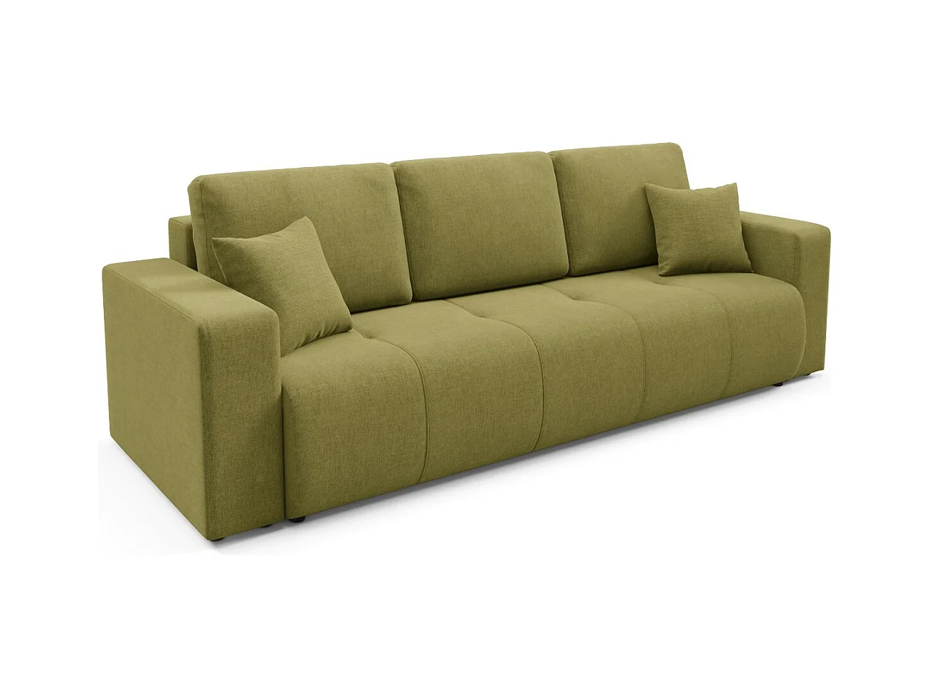 Schlafsofa mit Bettkasten MOLINIO Olivgrün