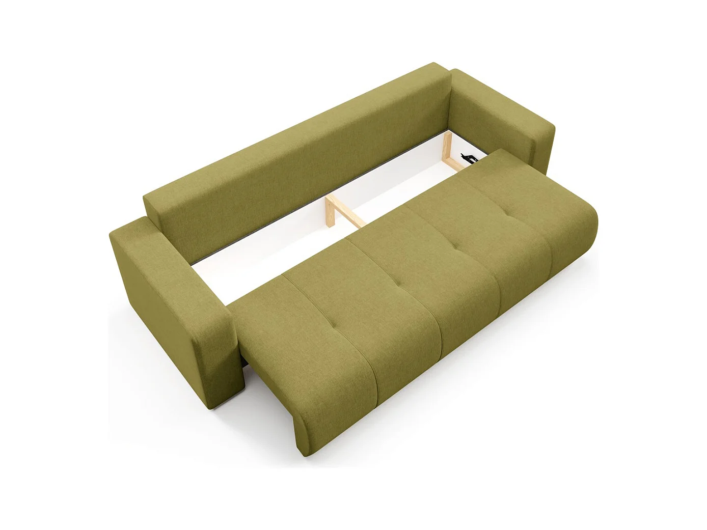 Schlafsofa mit Bettkasten MOLINIO Olivgrün