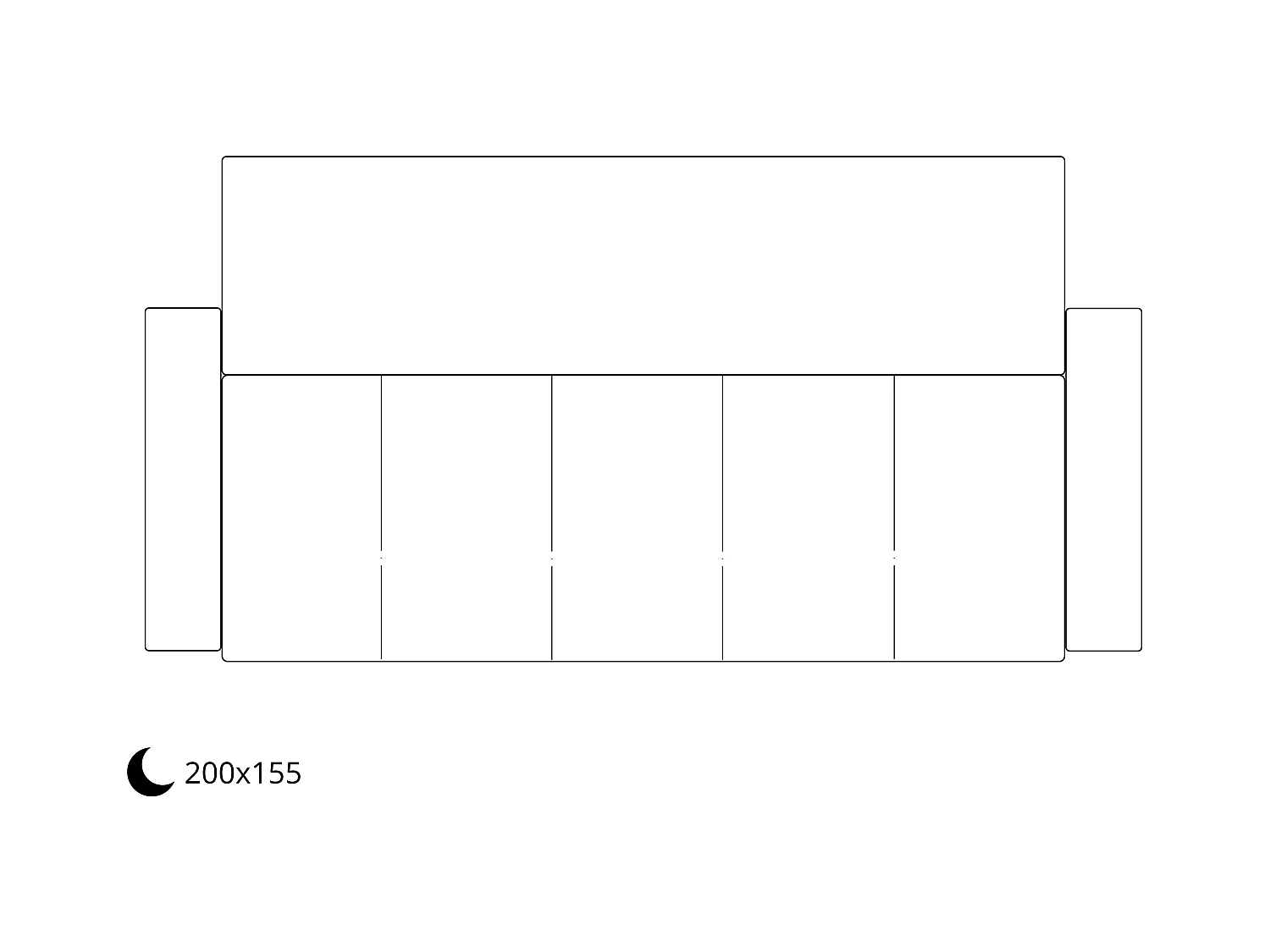 Schlafsofa mit Bettkasten MOLINIO Olivgrün