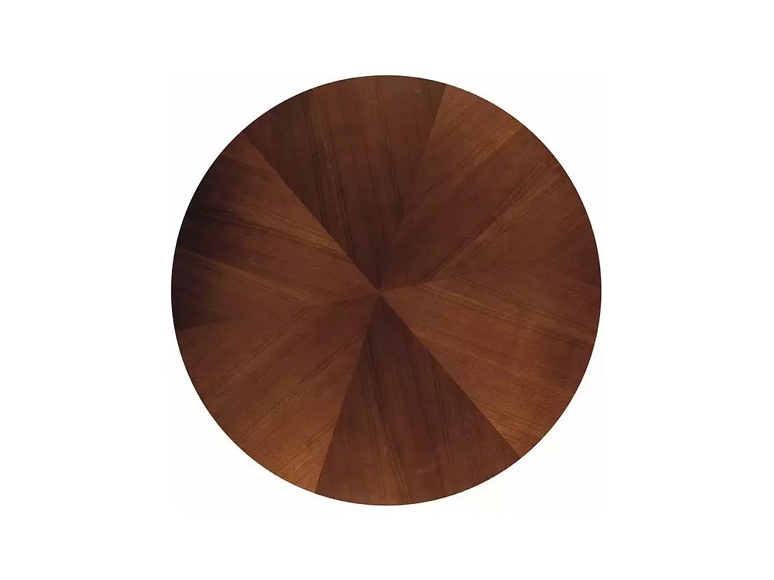 Tavolo da pranzo Angel (o100x77)/Materiale in legno/Rotondo/Nero&Marrone