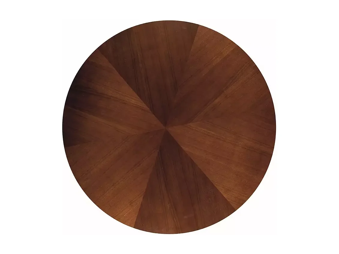 Esstisch Angel (o100x77)/Holzwerkstoff/Rund/Schwarz&Braun