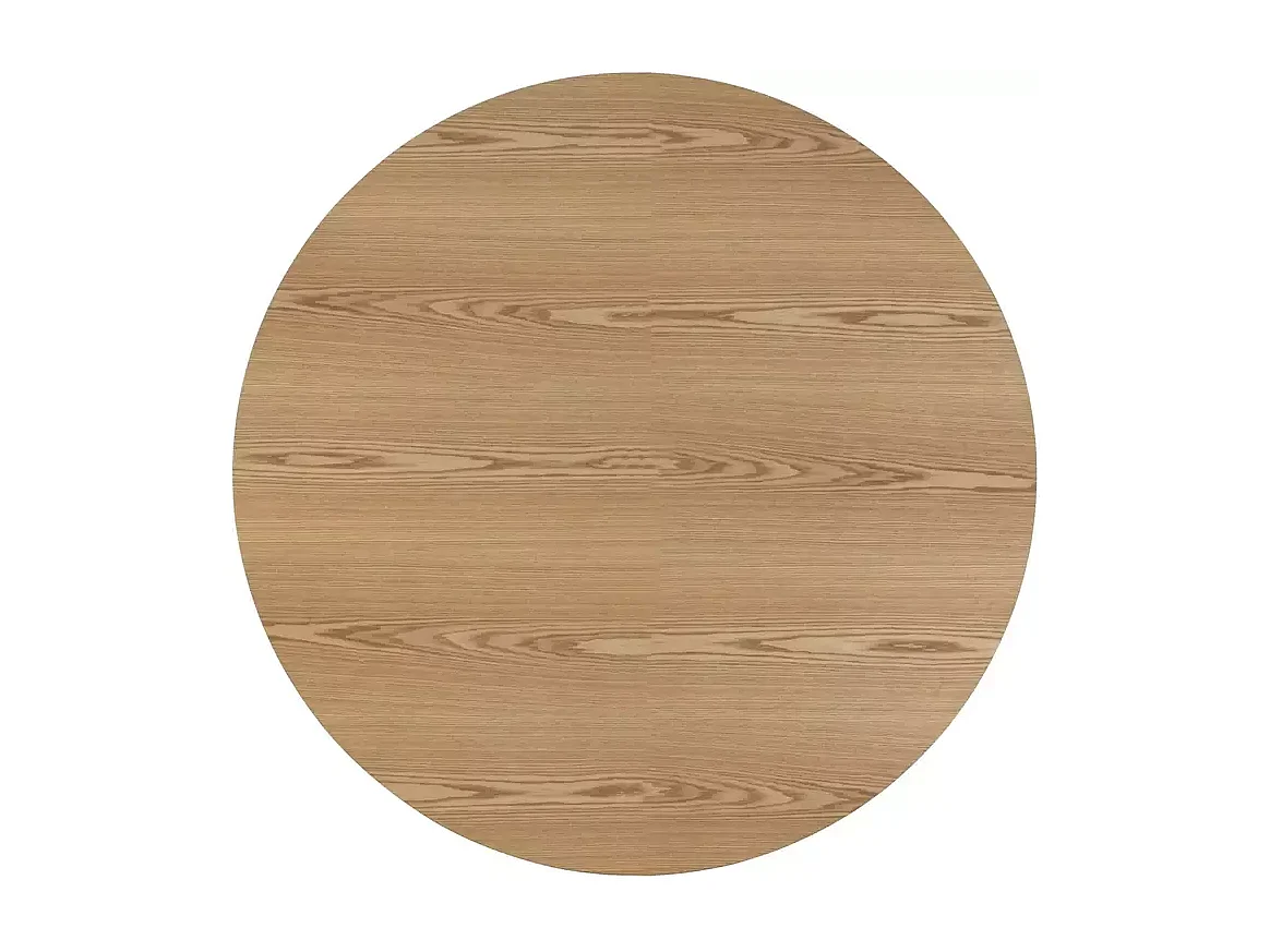 Table à manger Angel (Ø100x77)/Matériau bois/Ronde/Gris&Marron