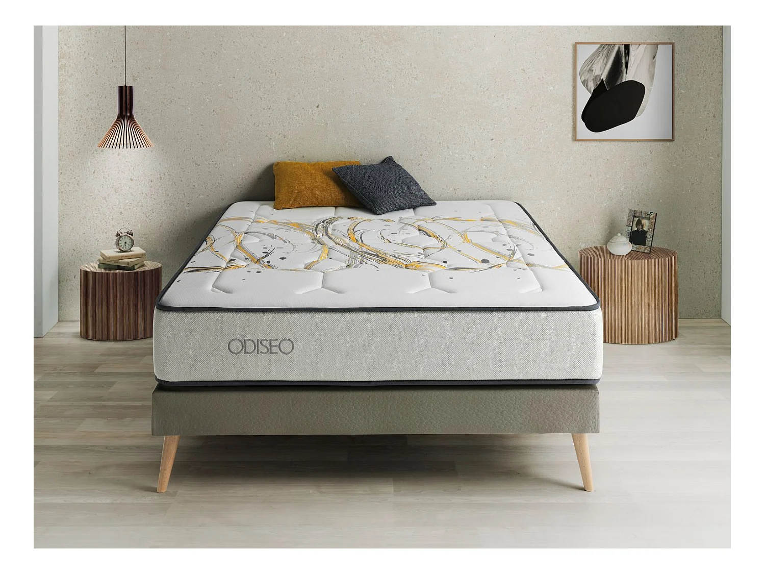 Matelas Ressorts Ensachés 90x190 ODISEO SPRING Epaisseur 31 CM Mémoire de forme