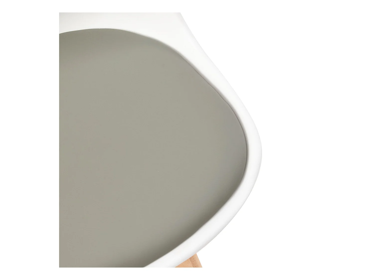 Ensemble de 4 chaises au design Scandinave contemporain pour salle à manger - Blanc