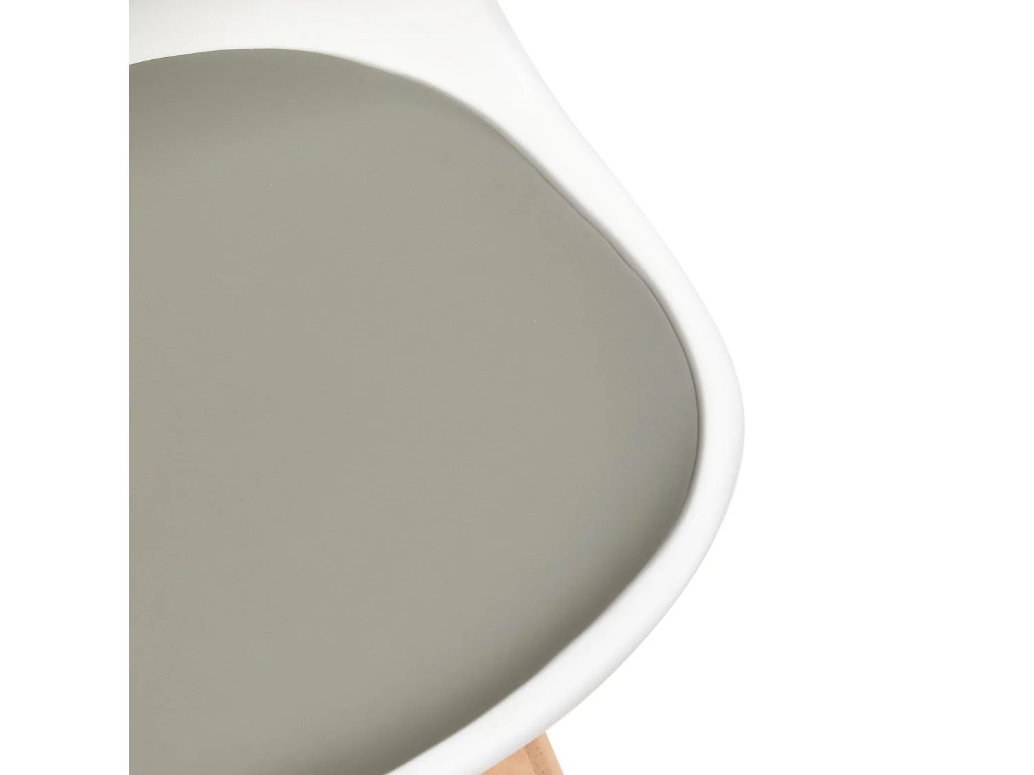 Ensemble de 4 chaises au design Scandinave contemporain pour salle à manger - Blanc