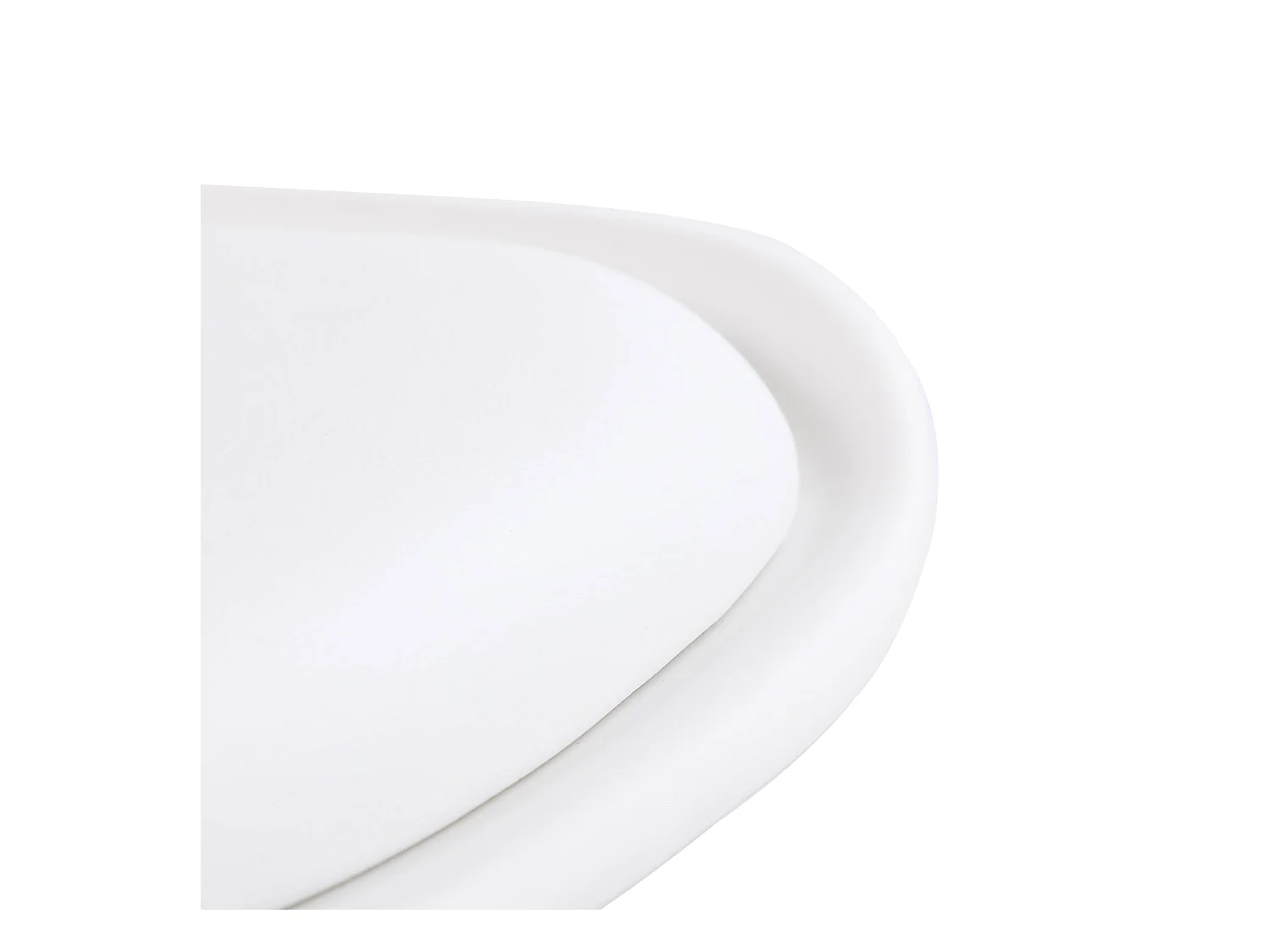 Lot de 6 chaises au design Scandinave contemporain pour salle à manger - Blanc