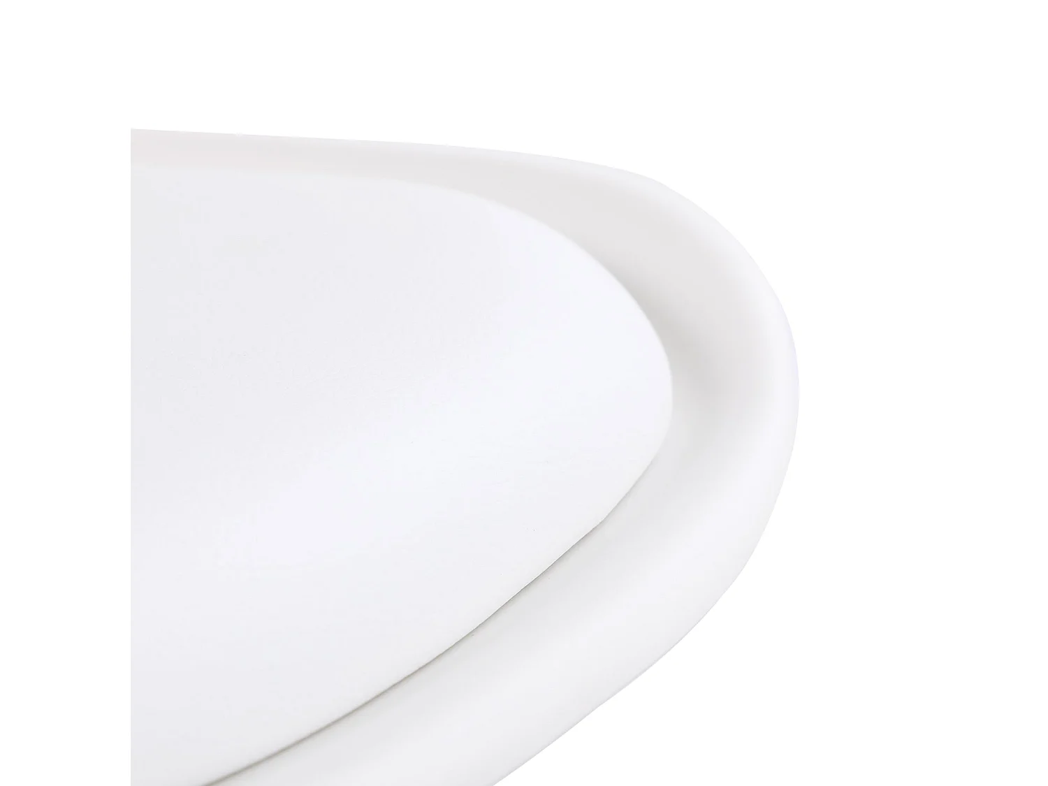 Lot de 6 chaises au design Scandinave contemporain pour salle à manger - Blanc