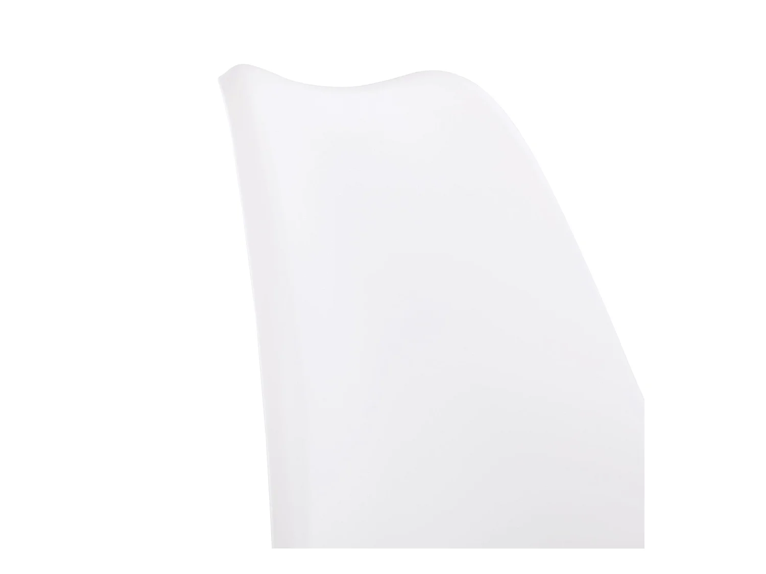 Lot de 2 Chaises design contemporain nordique scandinave - pieds en bois de hêtre massif - Blanc