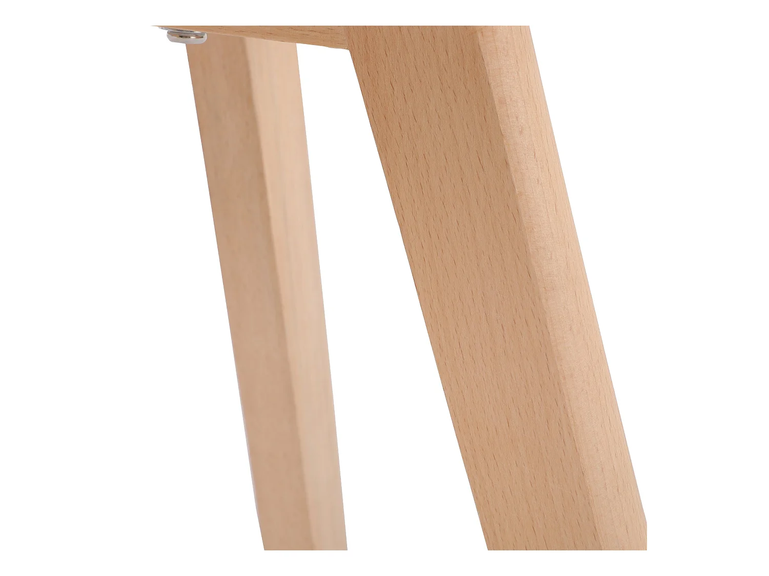 Lot de 2 Chaises design contemporain nordique scandinave - pieds en bois de hêtre massif - Blanc