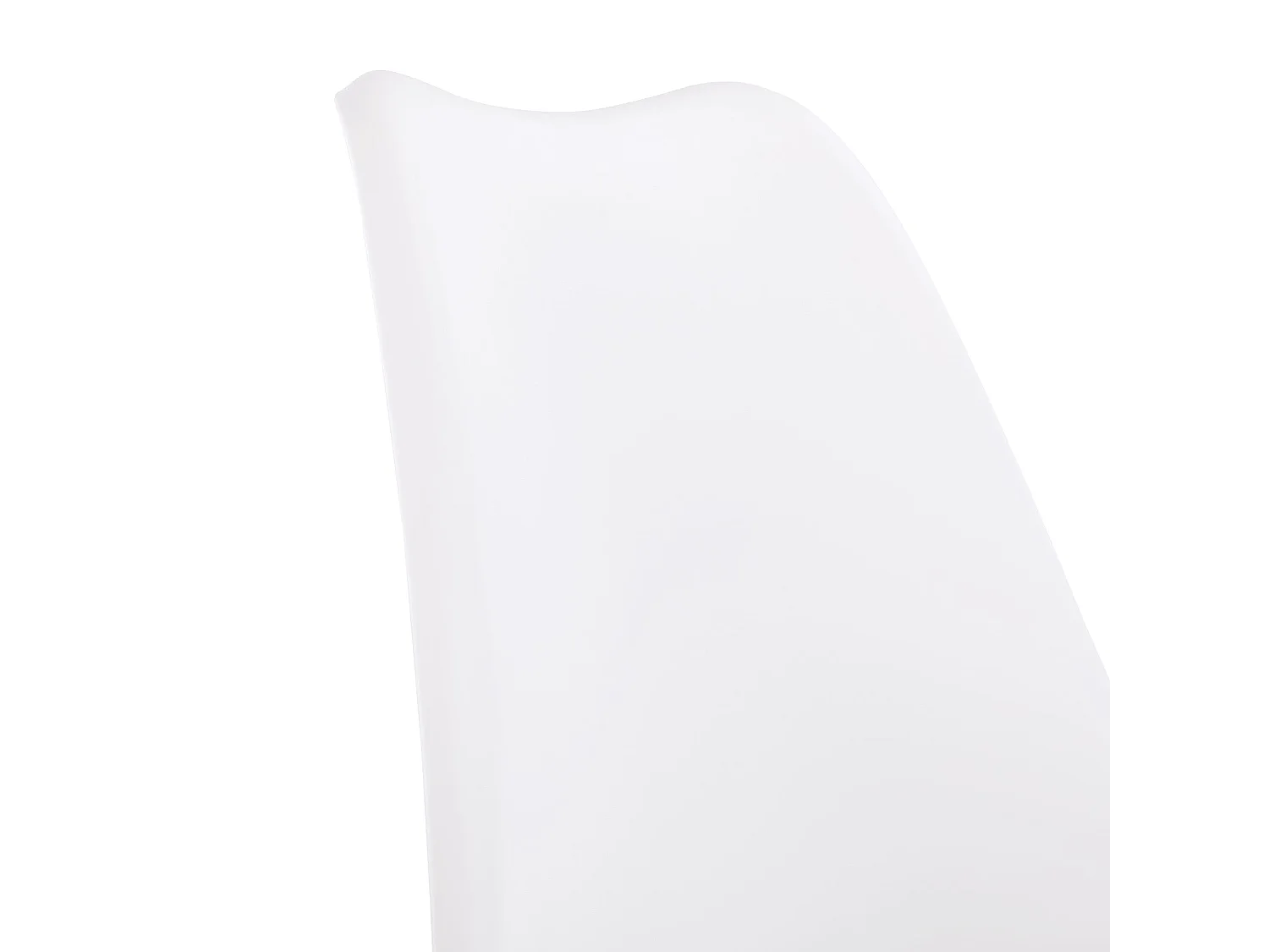 Lot de 2 Chaises design contemporain nordique scandinave - pieds en bois de hêtre massif - Blanc