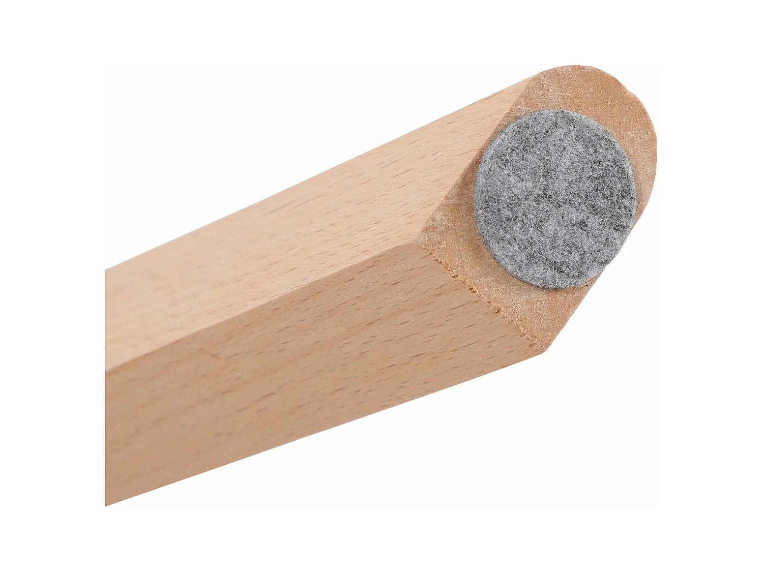 Lot de 6 Chaises design contemporain nordique scandinave - pieds en bois de hêtre massif - Blanc