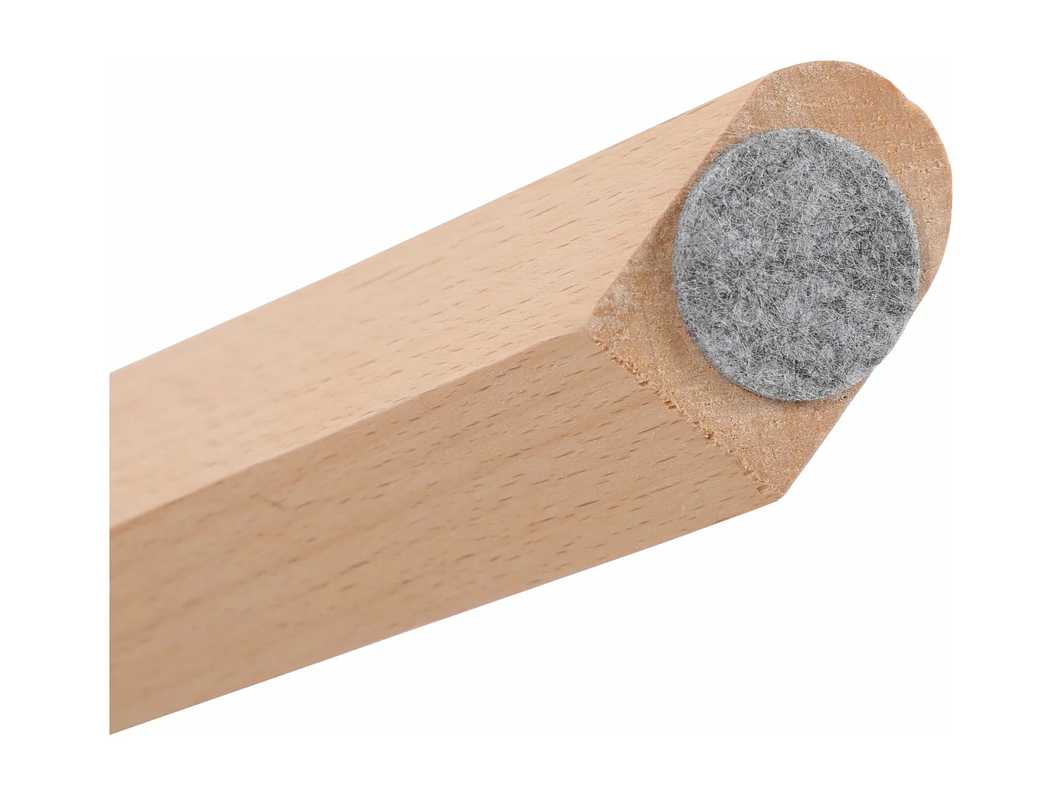 Lot de 6 Chaises design contemporain nordique scandinave - pieds en bois de hêtre massif - Blanc