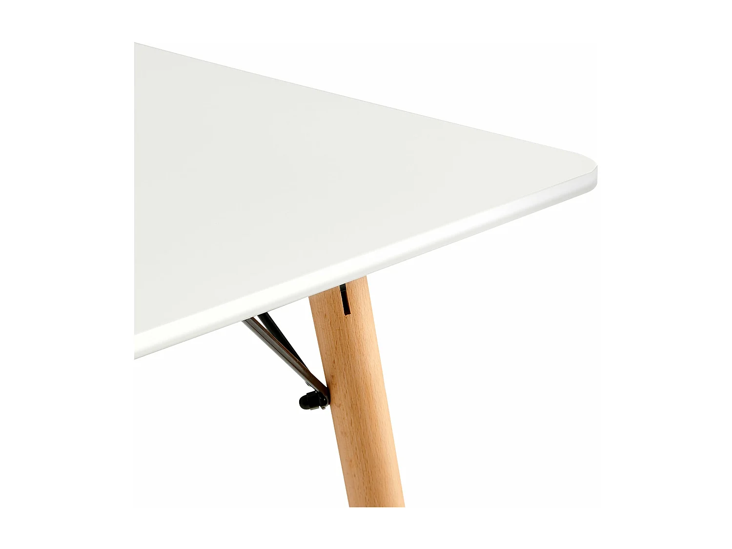 Mesa de Comedor Moderna Escandinava EGGREE Blanco 140x80x73.5 cm