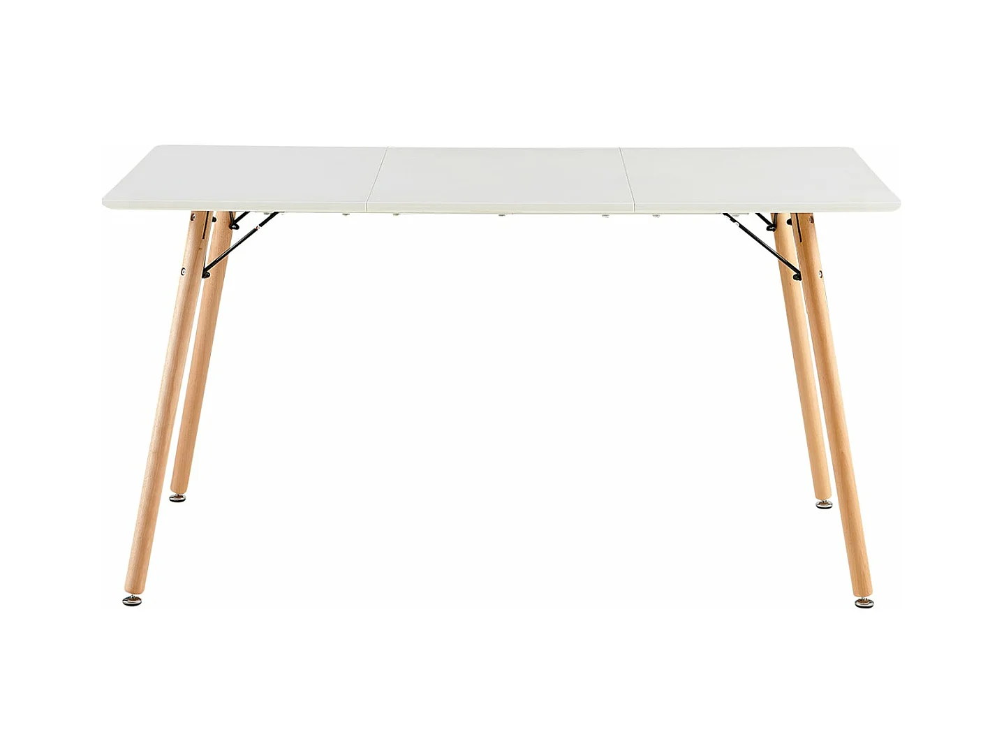 Table à Manger pour 4 à 6 Personnes au Style Moderne, Adaptée à la Cuisine, Manger, Salon et au Bureau, 140x80x73.5 cm--Blanc