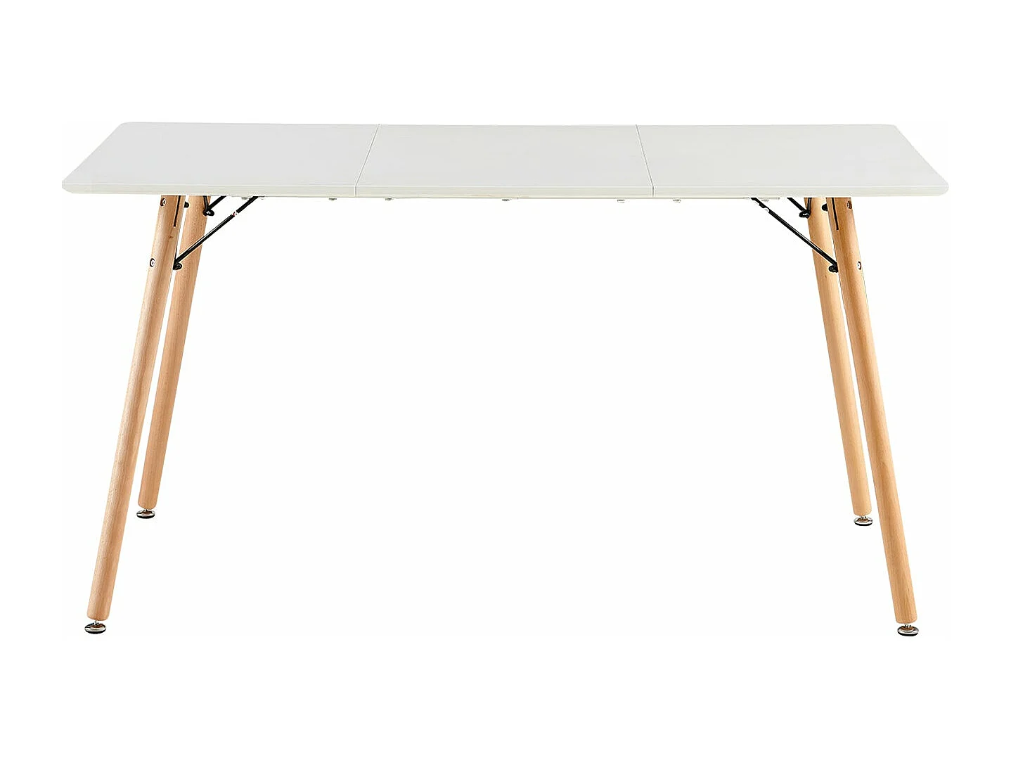 Table à Manger pour 4 à 6 Personnes au Style Moderne, Adaptée à la Cuisine, Manger, Salon et au Bureau, 140x80x73.5 cm--Blanc