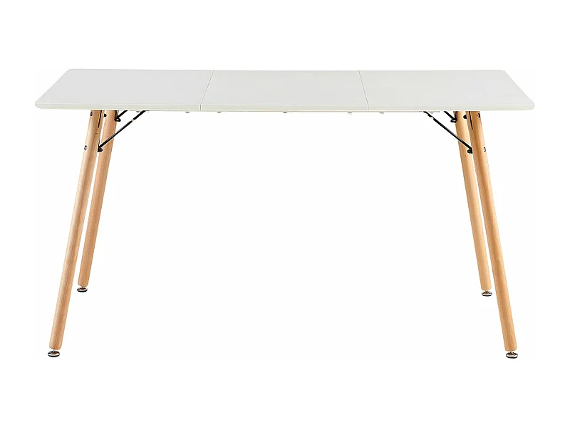 Table à Manger pour 4 à 6 Personnes au Style Moderne, Adaptée à la Cuisine, Manger, Salon et au Bureau, 140x80x73.5 cm--Blanc