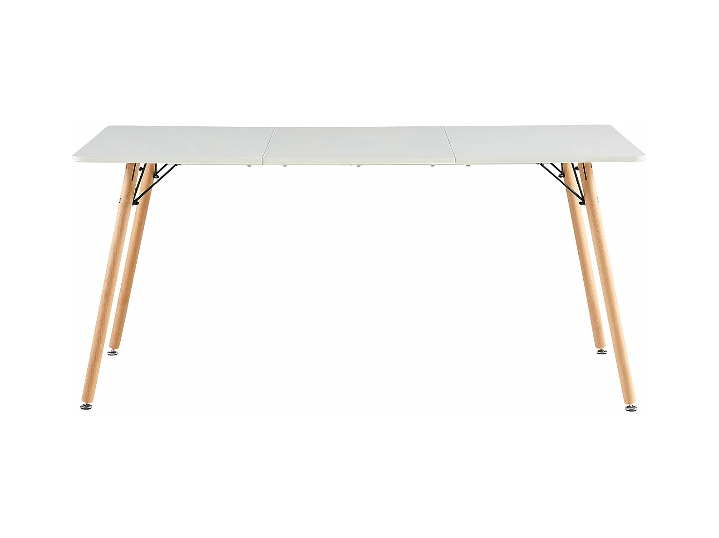 Table à Manger pour 4 à 6 Personnes au Style Moderne,  Adaptée à la Cuisine, Manger, Salon et au Bureau, 160x80x73.5 cm--Blanc