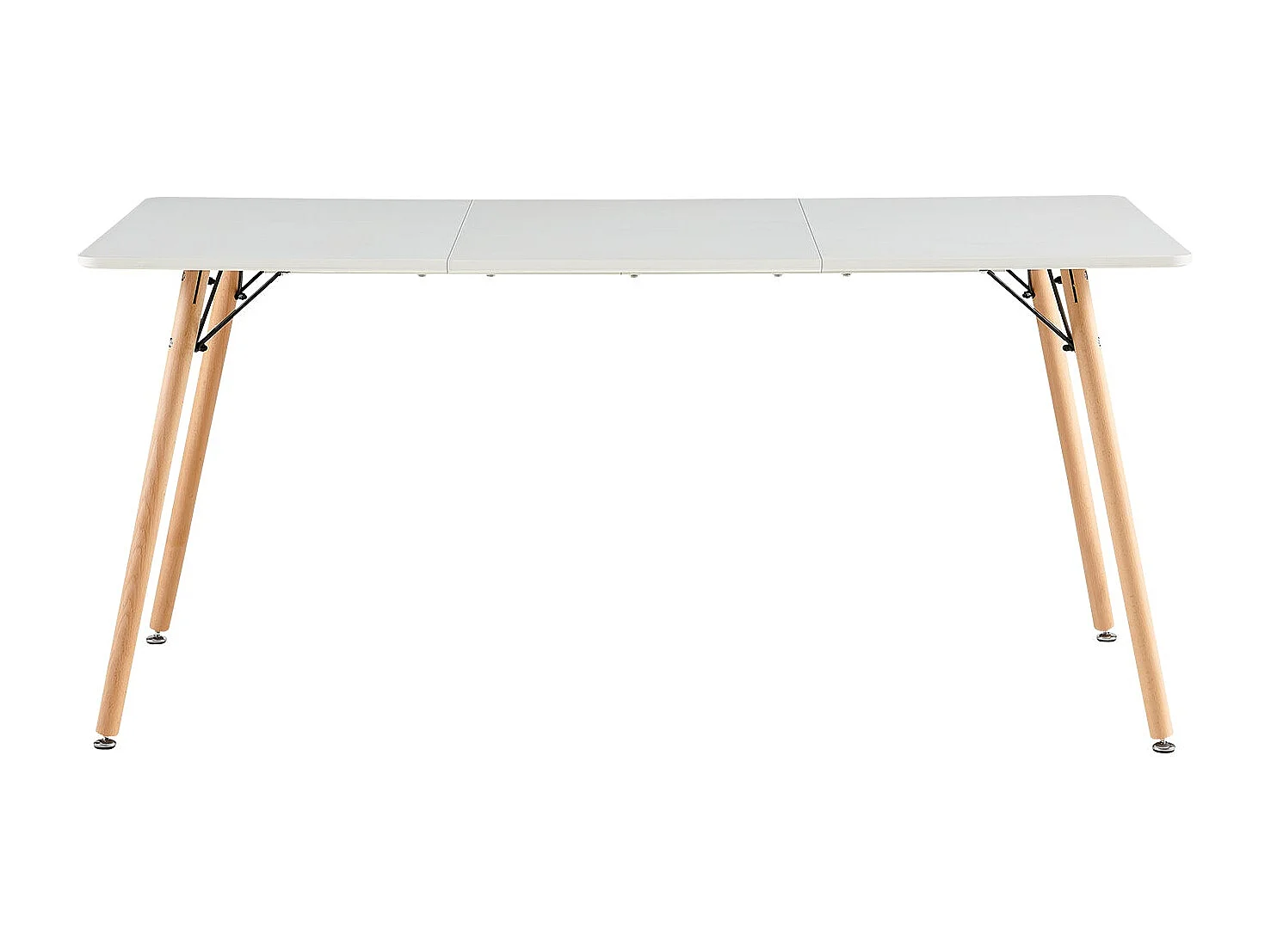 Table à Manger pour 4 à 6 Personnes au Style Moderne,  Adaptée à la Cuisine, Manger, Salon et au Bureau, 160x80x73.5 cm--Blanc