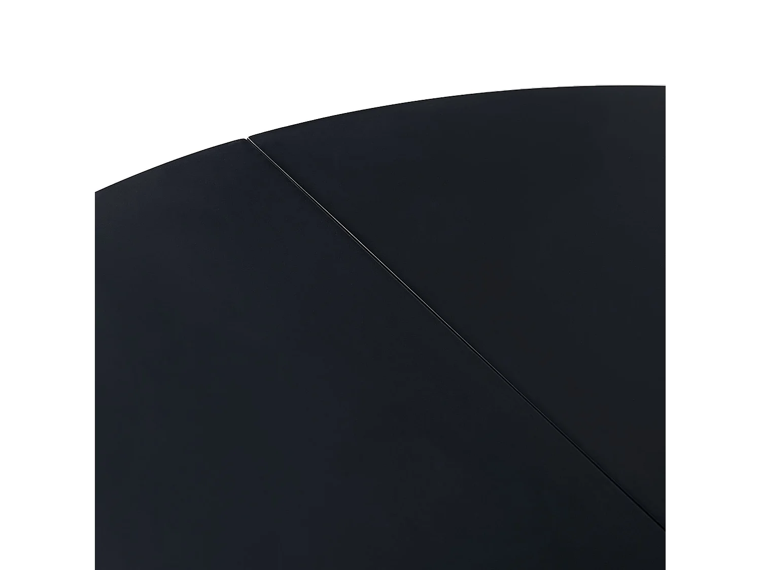 Table à Manger Ronde Moderne Laquée Noir Mat pour 2 à 4 Personnes - Pieds en Hêtre - 80 x 80 x 73 cm