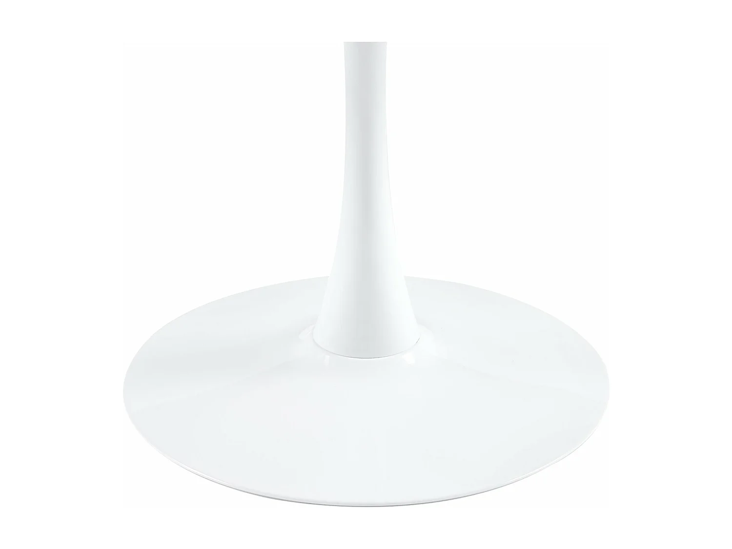 Table à Manger Ronde Moderne, Table de Bar, Convient pour la Cuisine, Salon et Bureau, pour 2 à 4 Personnes, Diamètre 100 cm--Blanc