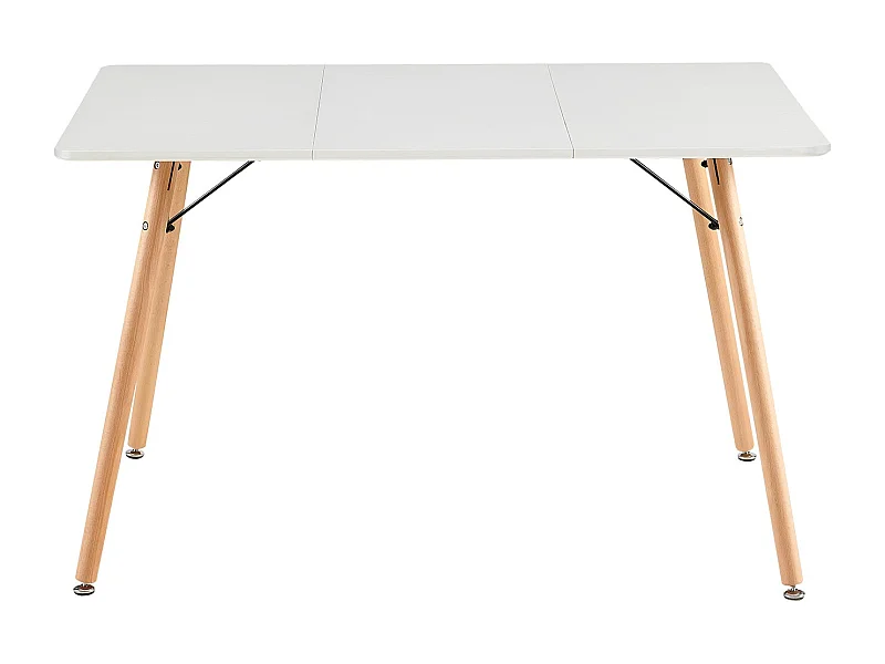 Table à Manger pour 4 à 6 Personnes au Style Moderne, Bureau, Adaptée à la Cuisine, Manger, Salon et au Bureau,120x80x73.5 cm--Blanc