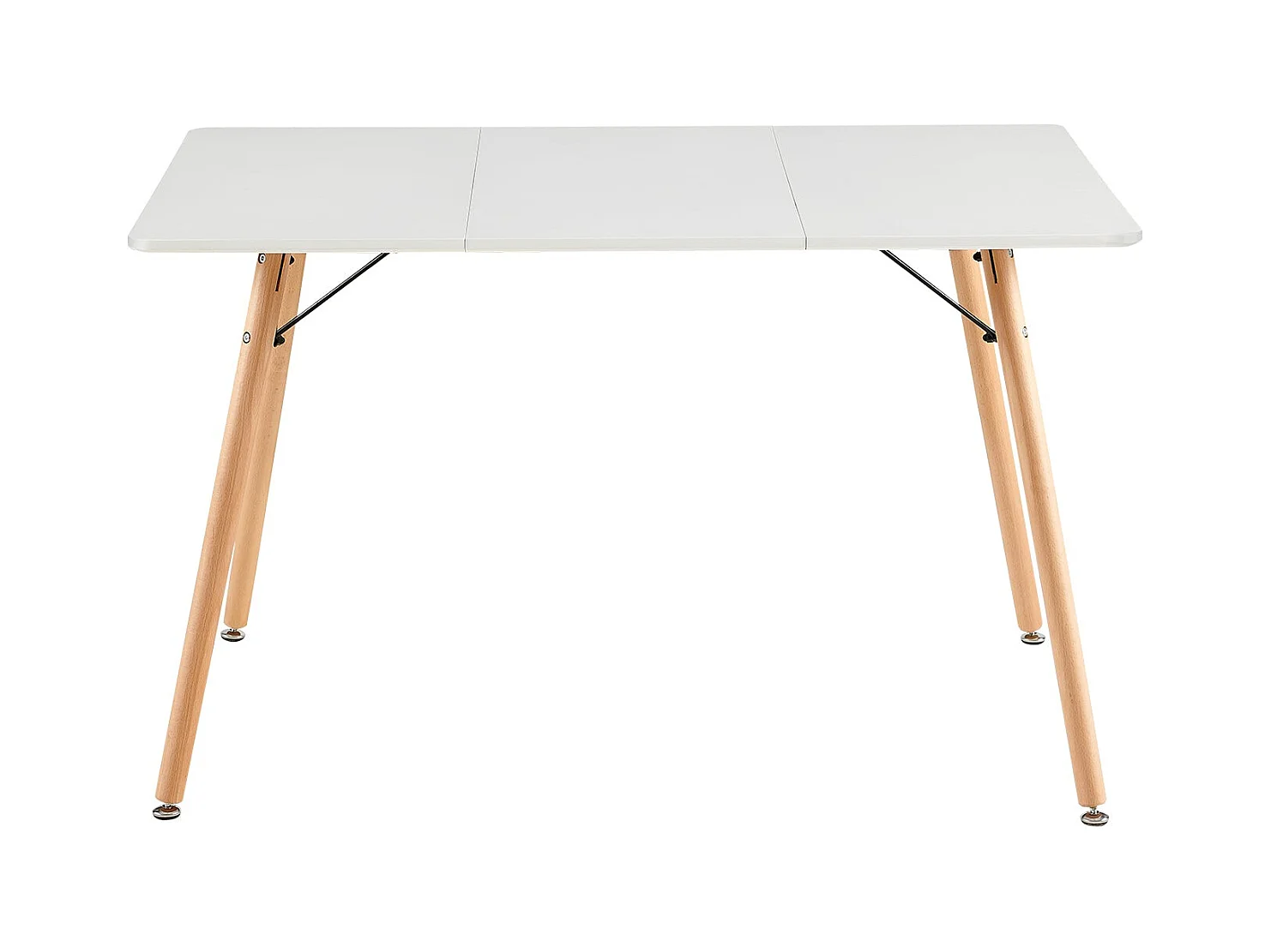 Table à Manger pour 4 à 6 Personnes au Style Moderne, Bureau, Adaptée à la Cuisine, Manger, Salon et au Bureau,120x80x73.5 cm--Blanc