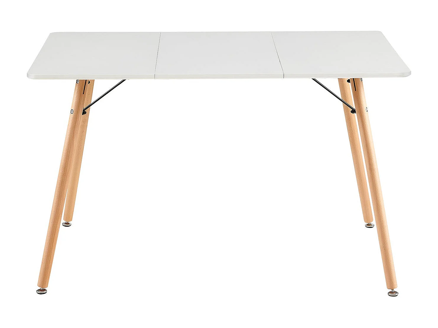 Table à Manger pour 4 à 6 Personnes au Style Moderne, Bureau, Adaptée à la Cuisine, Manger, Salon et au Bureau,120x80x73.5 cm--Blanc