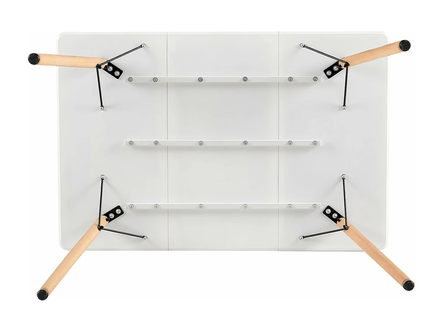 Table à Manger pour 4 à 6 Personnes au Style Moderne, Bureau, Adaptée à la Cuisine, Manger, Salon et au Bureau,120x80x73.5 cm--Blanc