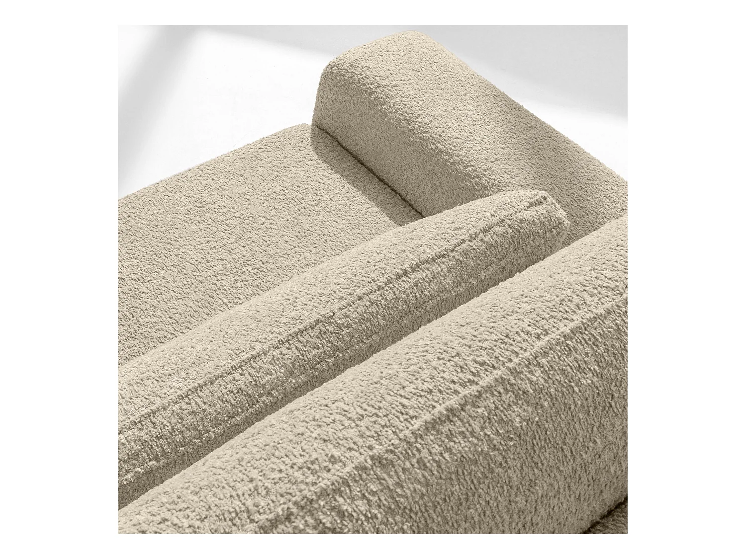 Sofa mit Schlaffunktion - MOLLIS - 3-Sitzer - Ecru